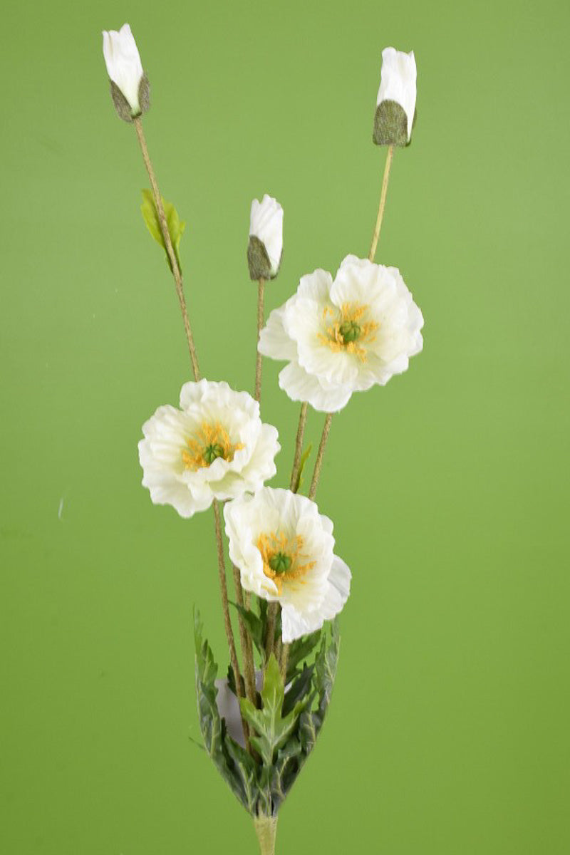 SILK SPRAY POPPY 22"