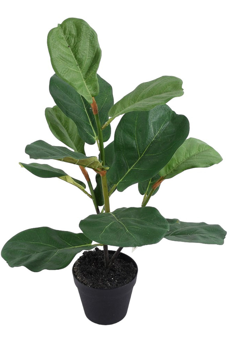 Faux Fiddle Leaf Potted Plant 27.5" Green