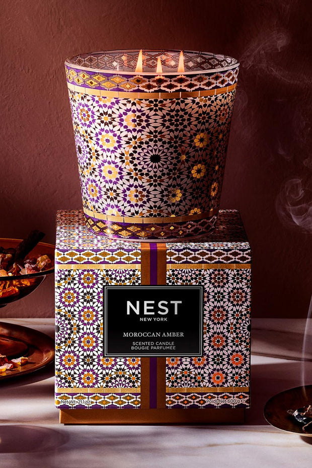 Nest 3 Wick Candle Moroccan Amber