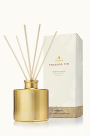 Thymes Gilded Reed Diffuser Frasier Fir Gold Petite