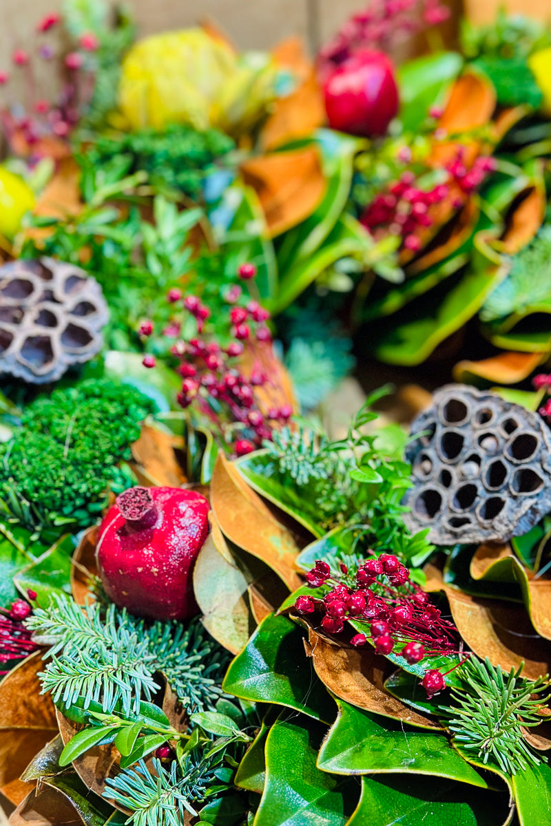 Wreath, Colonial Trimmings 18"