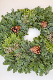 Wreath, Mixed Noble Fir 54"