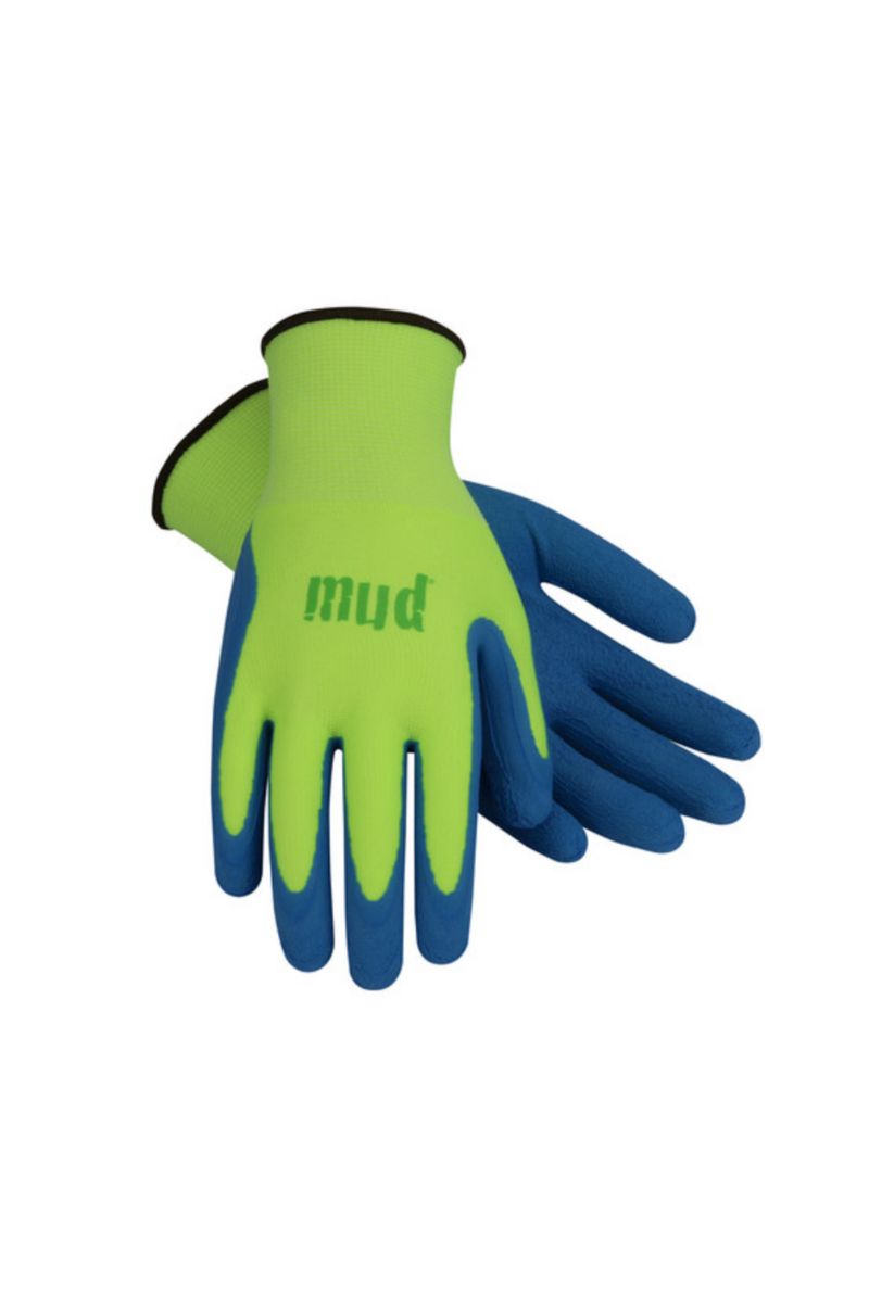 MUD Super Grip Mud Gloves Lime Green Small