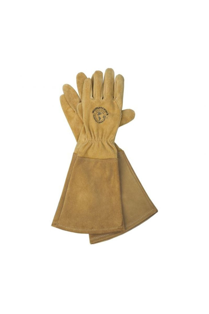 Womanswork Leather Gauntlet Gloves