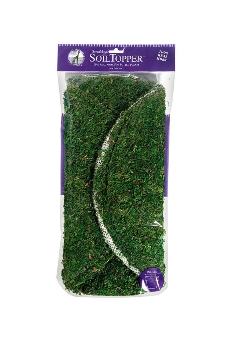 SuperMoss Instant Green Soil Toppers 16" Round 3 Pack