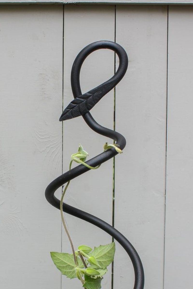 Achla Spiral Trellis Black