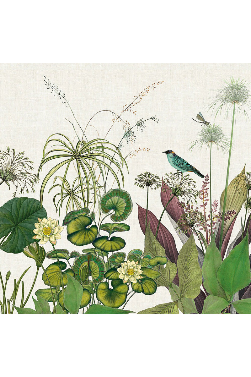 Garnier-Thiebaut Nenuphars Napkin 18" Parchemin