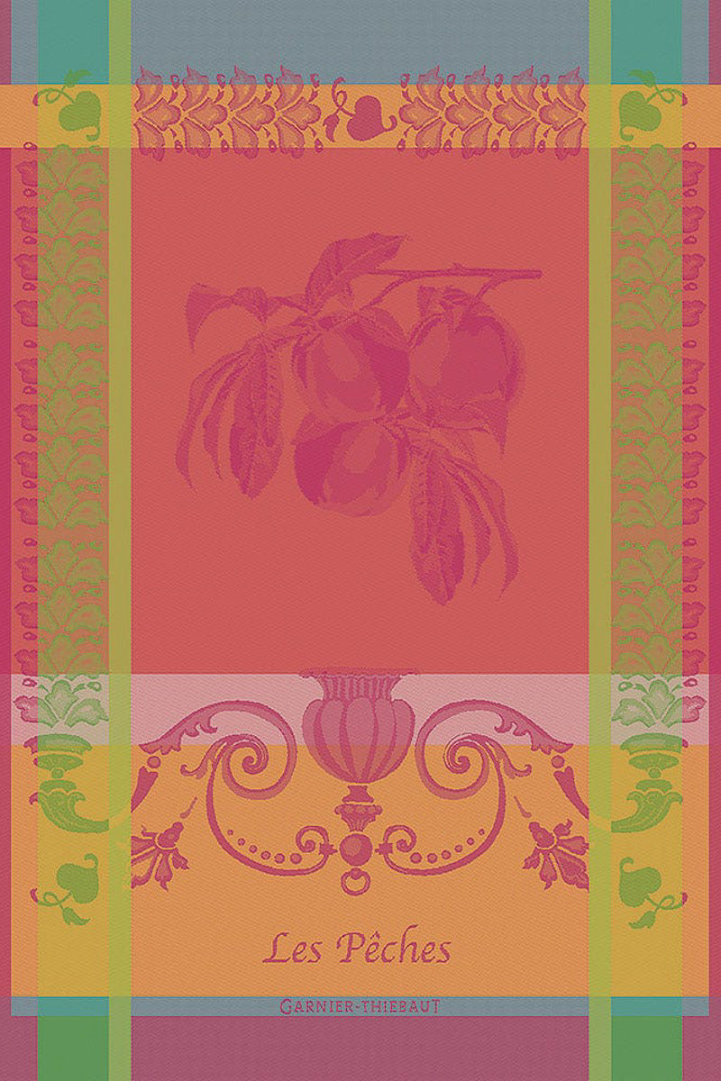 Garnier-Thiebaut Les Peches Rose Kitchen Towel