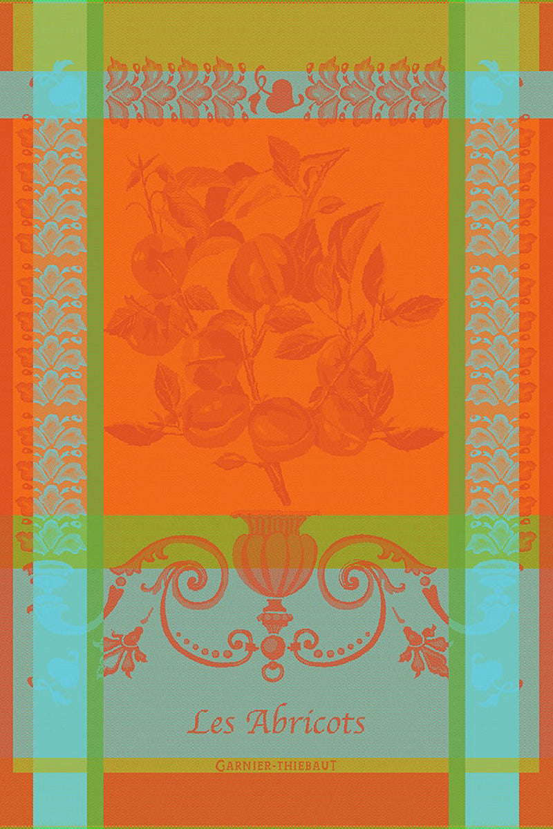 Garnier-Thiebaut Les Abricots Orange Kitchen Towel