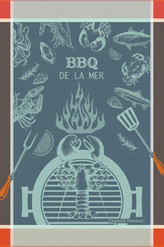 Garnier-Thiebaut BBQ De La Mer Bleu Towel