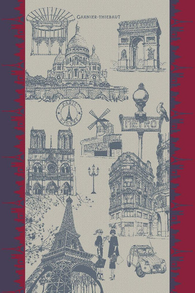 Garnier-Thiebaut J'aime Paris Tricolore Towel