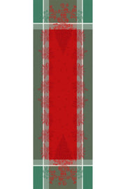 Garnier-Thiebaut Cadeaux De Noel Rouge Tablecloth 69" x 69"