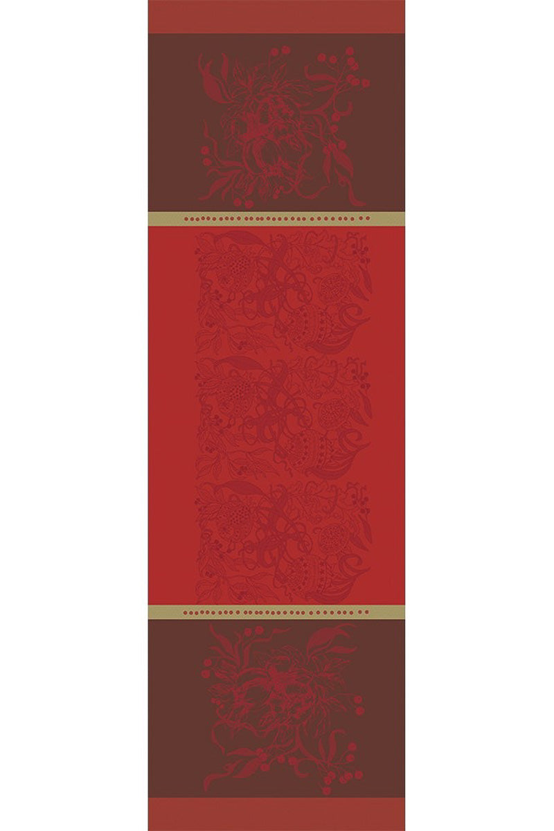 Garnier-Thiebaut Noel Fruite Runner 21"x69" Rouge