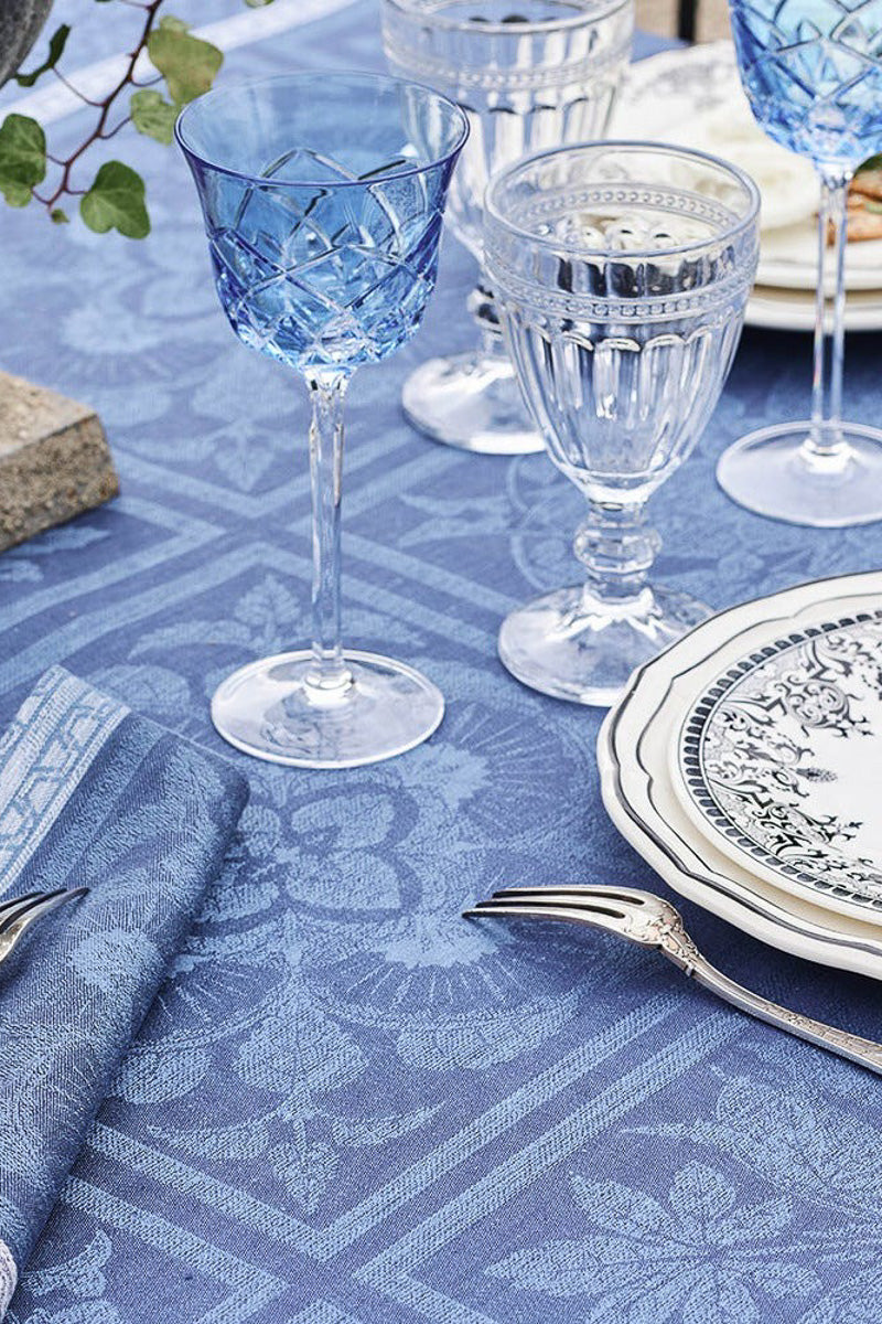Garnier-Thiebaut Harmonie Tablecloth 69"x100" Bleu
