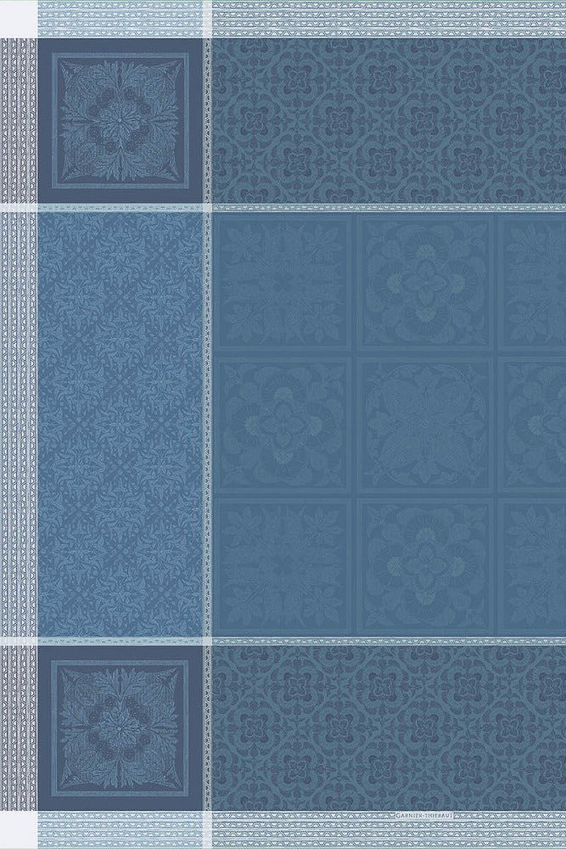 Garnier-Thiebaut Harmonie Tablecloth 69"x100" Bleu