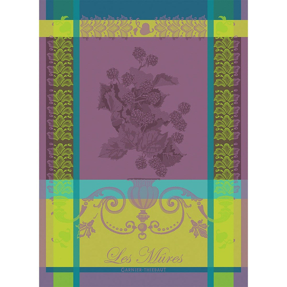Garnier-Thiebaut Les Mures Violet Kitchen Towel