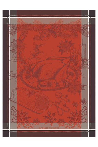 Garnier-Thiebaut Dinde De Noel Vermillon Towel