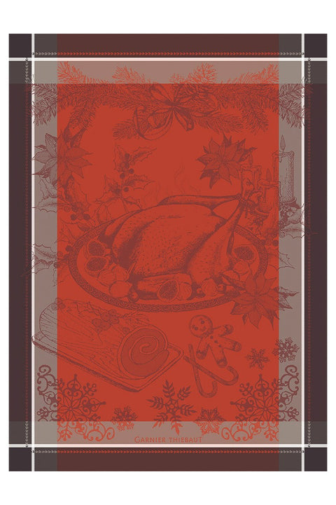 Garnier-Thiebaut Dinde De Noel Vermillon Towel