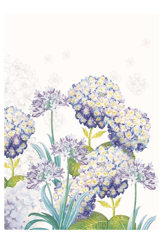 Garnier-Thiebaut Jardin D'Hortensias Bleu Towel