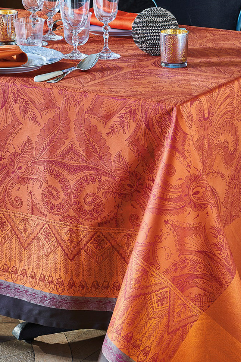 Garnier-Thiebaut Grace Tablecloth 69"x100" Flamboyant