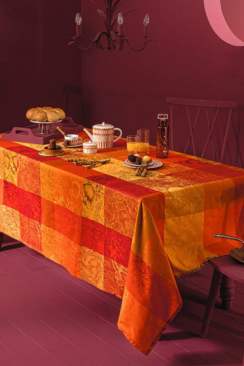 Garnier-Thiebaut Mille Senteurs Tablecloth Epices 61"x102"