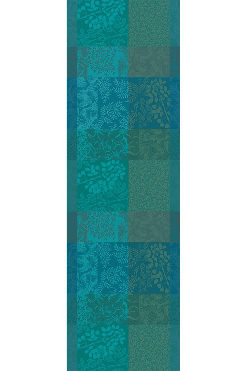 Garnier-Thiebaut Mille Rameaux Runner 22"x71" Emeraude