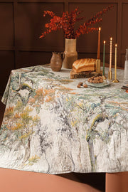 Garnier-Thiebault Bois De Mystere Tablecloth Parchemin 61"x89"