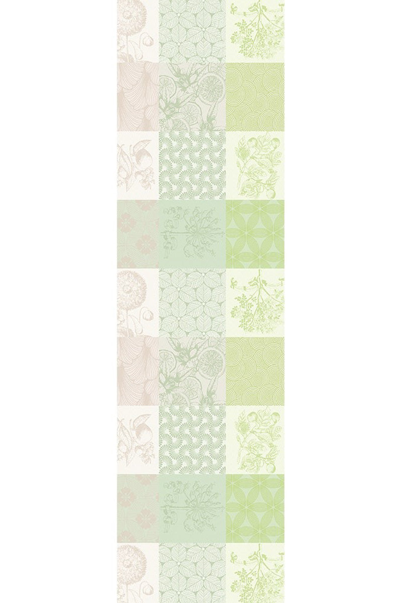 Garnier-Thiebaut Mille Parfums Runner 22"x71" Verde