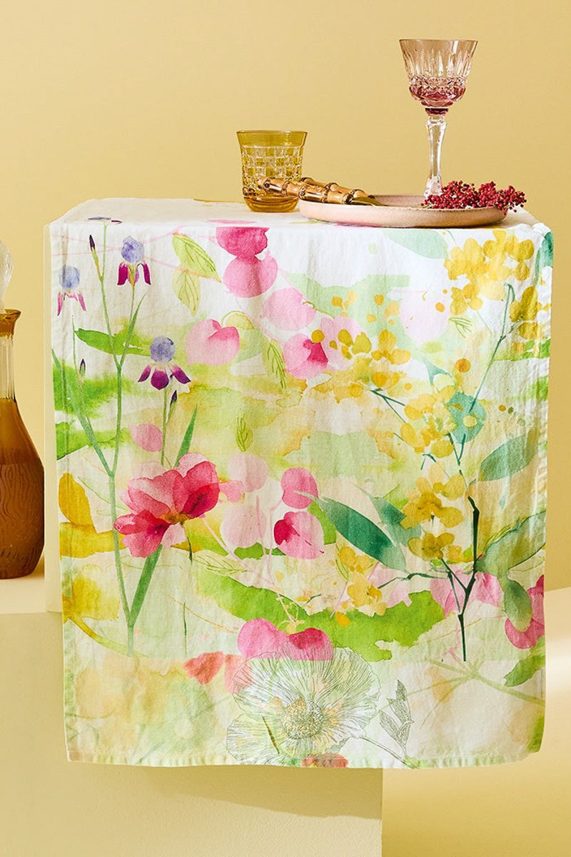 Garnier-Thiebaut Souffle Fleuri Runner 20"x61" Printemps