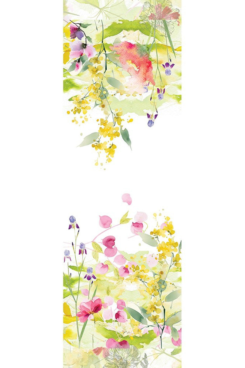 Garnier-Thiebaut Souffle Fleuri Runner 20"x61" Printemps