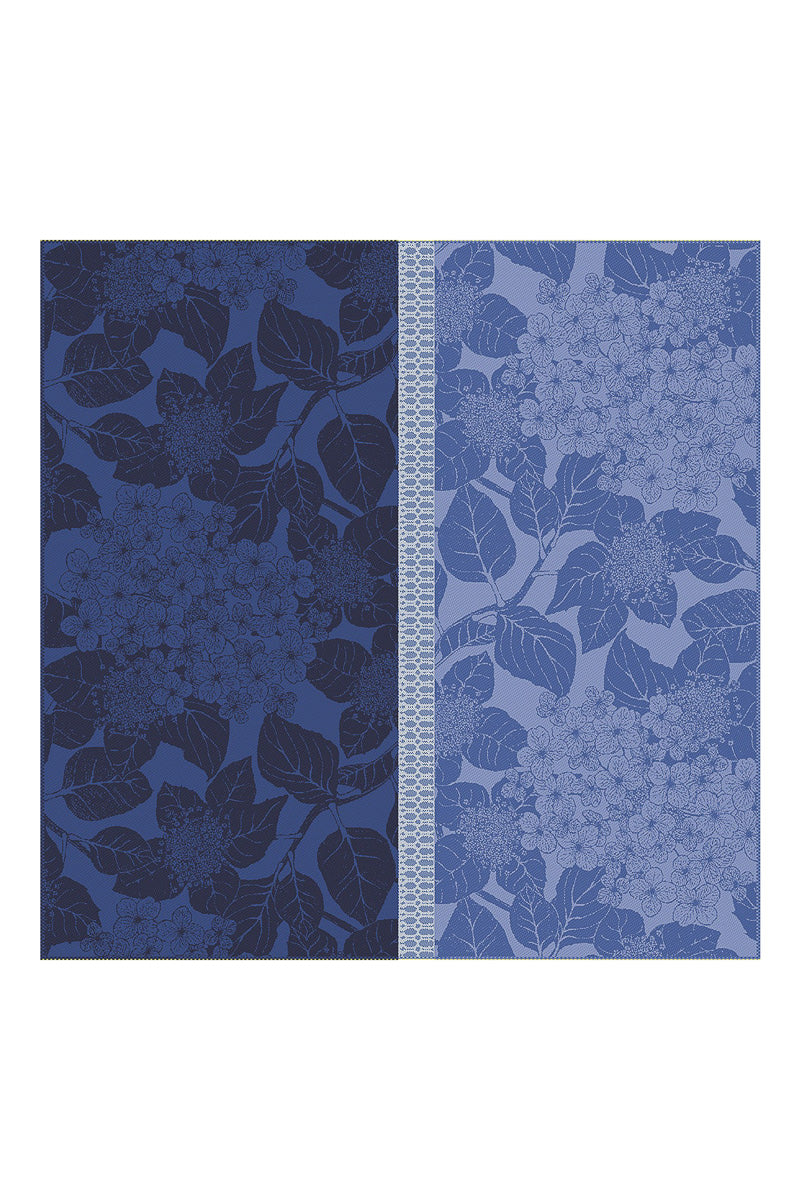 Garnier-Thiebaut Hortensias Napkin 22"x22" Bleu