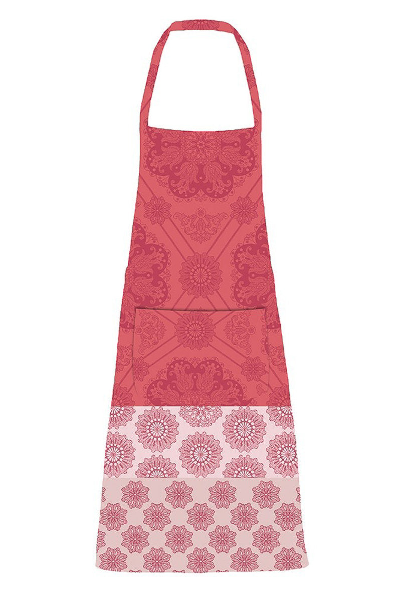 Garnier-Thiebaut Mille Rosecas Coated Apron Framboise