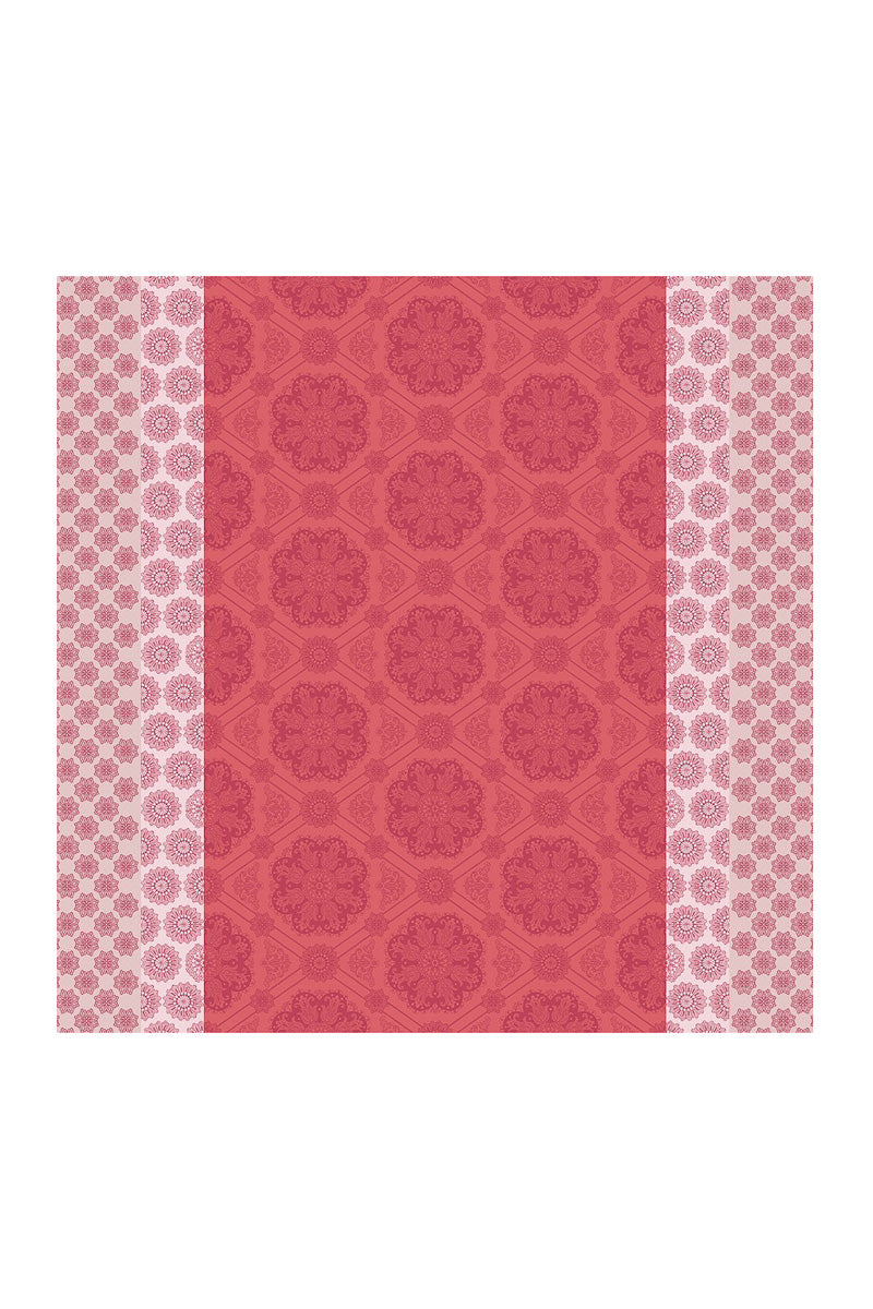 Garnier-Thiebaut Mille Rosaces Tablecloth Framboise