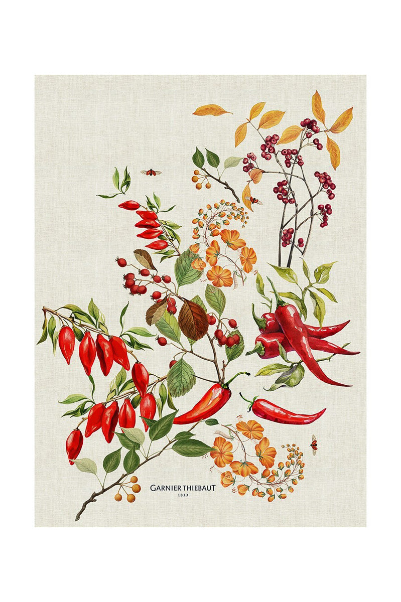 Garnier-Thiebaut Piments Doux Epices Kitchen Towel