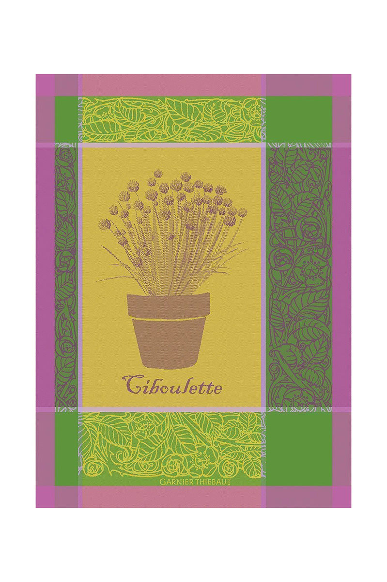 Garnier-Thiebaut Ciboulette Menthol Kitchen Towel