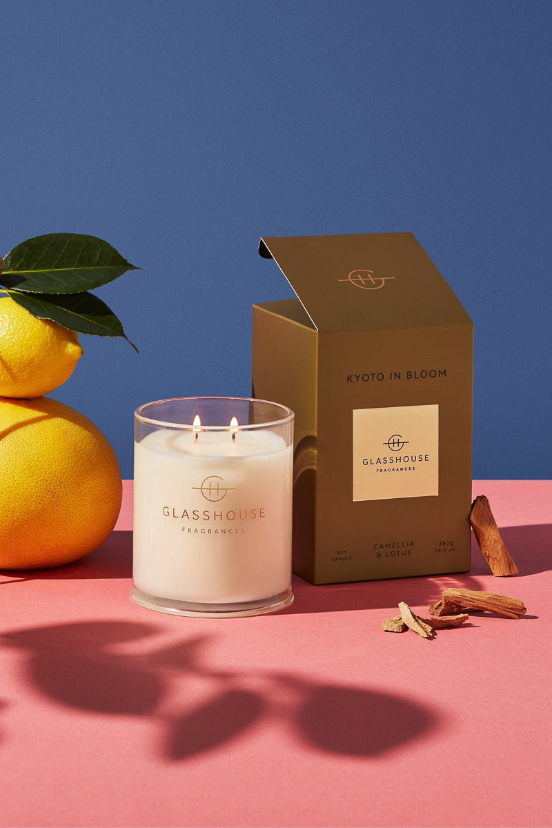 Glasshouse Fragrances Kyoto In Bloom Candle 13.4 oz