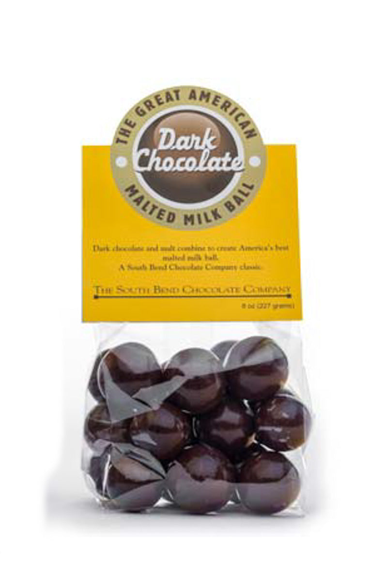 South Bend Chocolate Company Dark Chocolate Malt Balls 8 oz