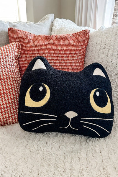 Black Cat Pillow