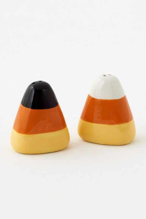 Candy Corn Ceramic Salt & Pepper Shakers Gift Boxed