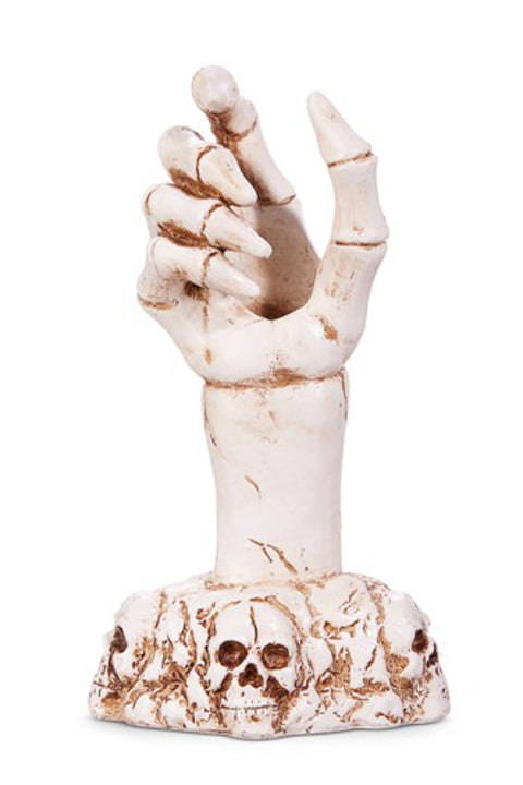 Skeleton Hand Candle Holder 7"