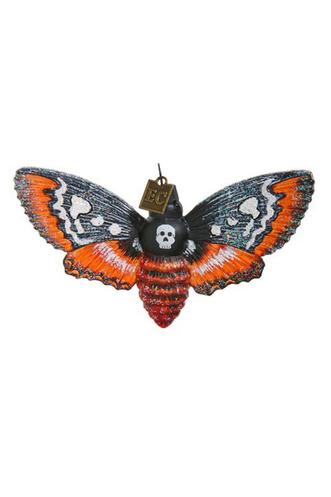 Halloween Moth Ornament 4.75"