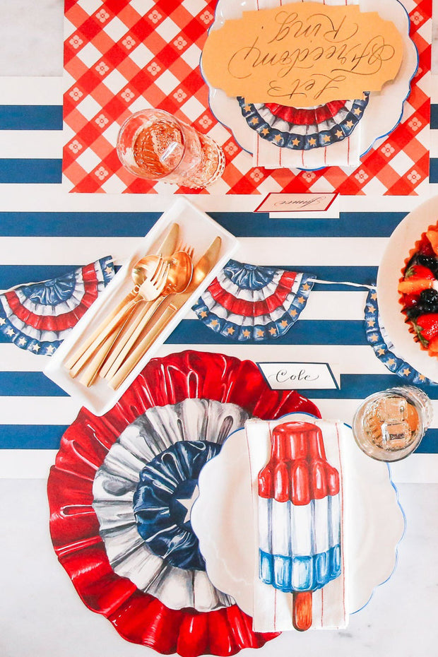 Die-cut Star-Spangled Placemat 12 Sheets