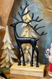 Standing Reindeer Tabletop Piece with Base 16.5"