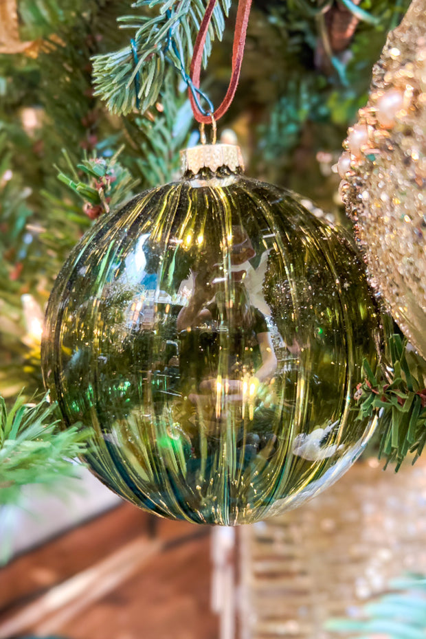 Glass Ball Ornament 4"