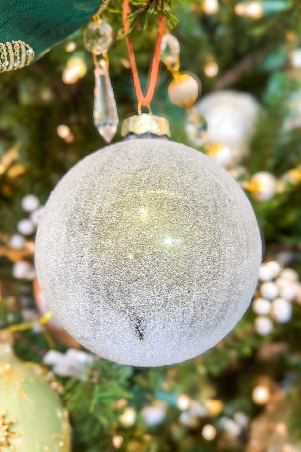 Glass Ball Ornament 4"