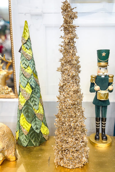 ICE CONE TREE GOLD 24"