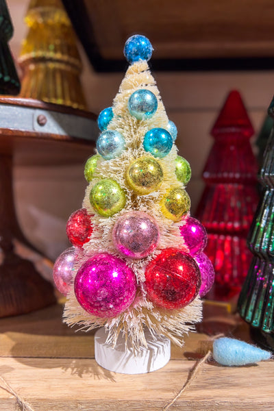 Bethany Lowe Bright Hues Polka Dot Tree Small