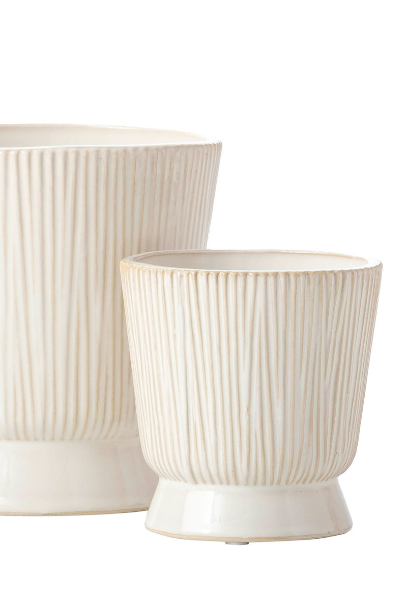 Alfresco Bergen Planter 6.25" Living White