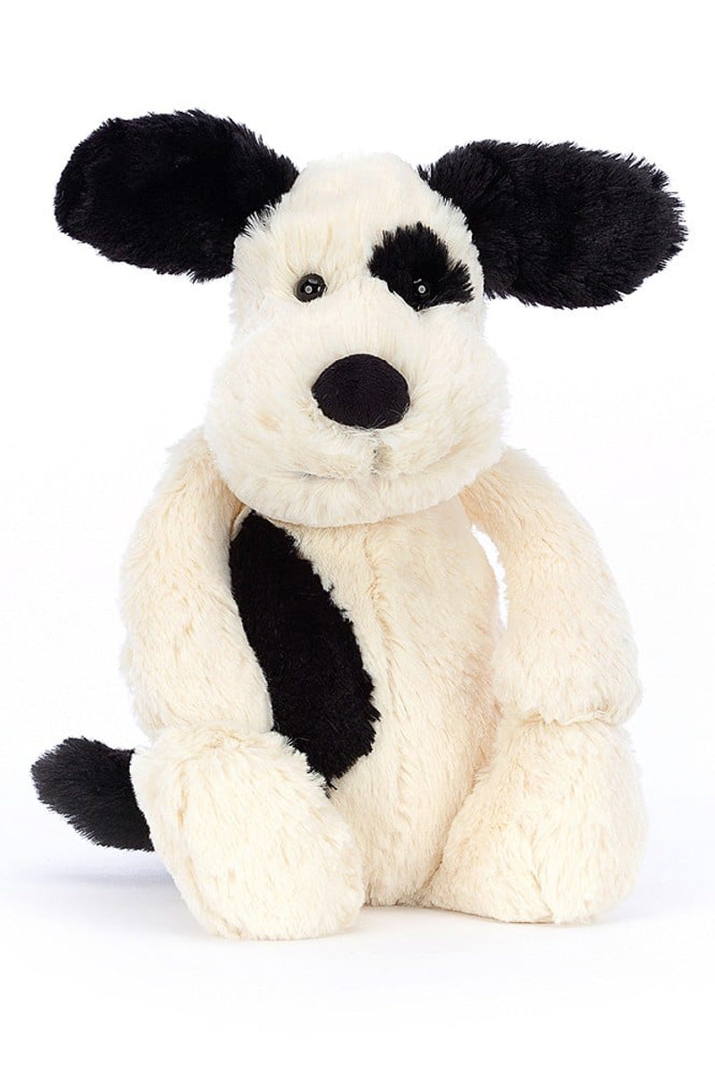Jellycat Bashful Black & Cream Puppy Original Medium