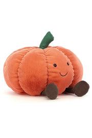 PLUSH, AMUSEABLE PUMPKIN 9"